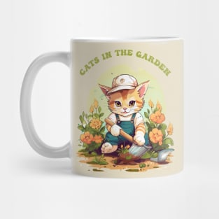 Cat Doing Gardening Mug